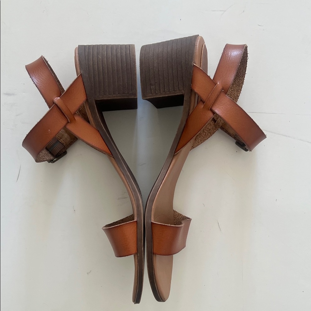 Rock & Candy Brown Leather Ninah Double-Strap Ankle Sandals by Zigi - Picture 3 of 12